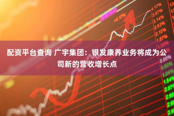 配资平台查询 广宇集团：银发康养业务将成为公司新的营收增长点